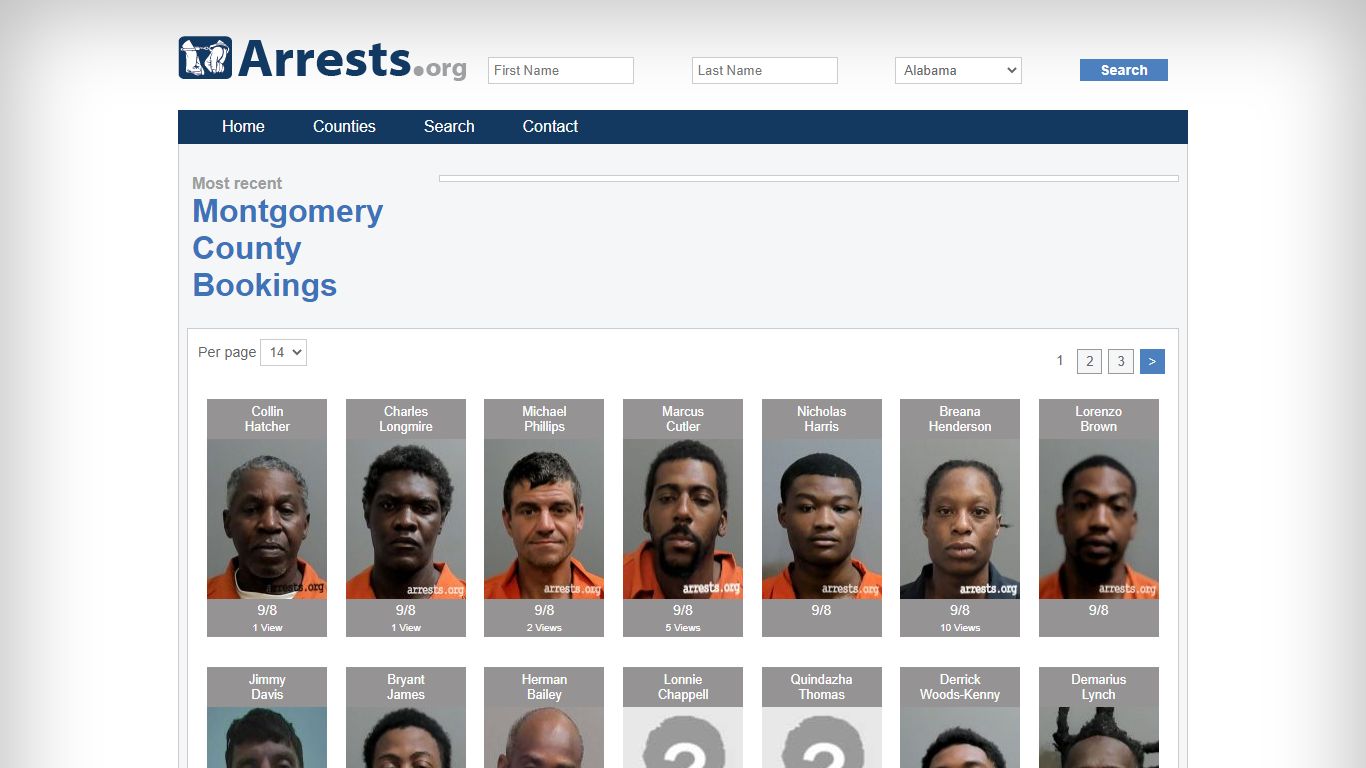 Montgomery County Arrests and Inmate Search